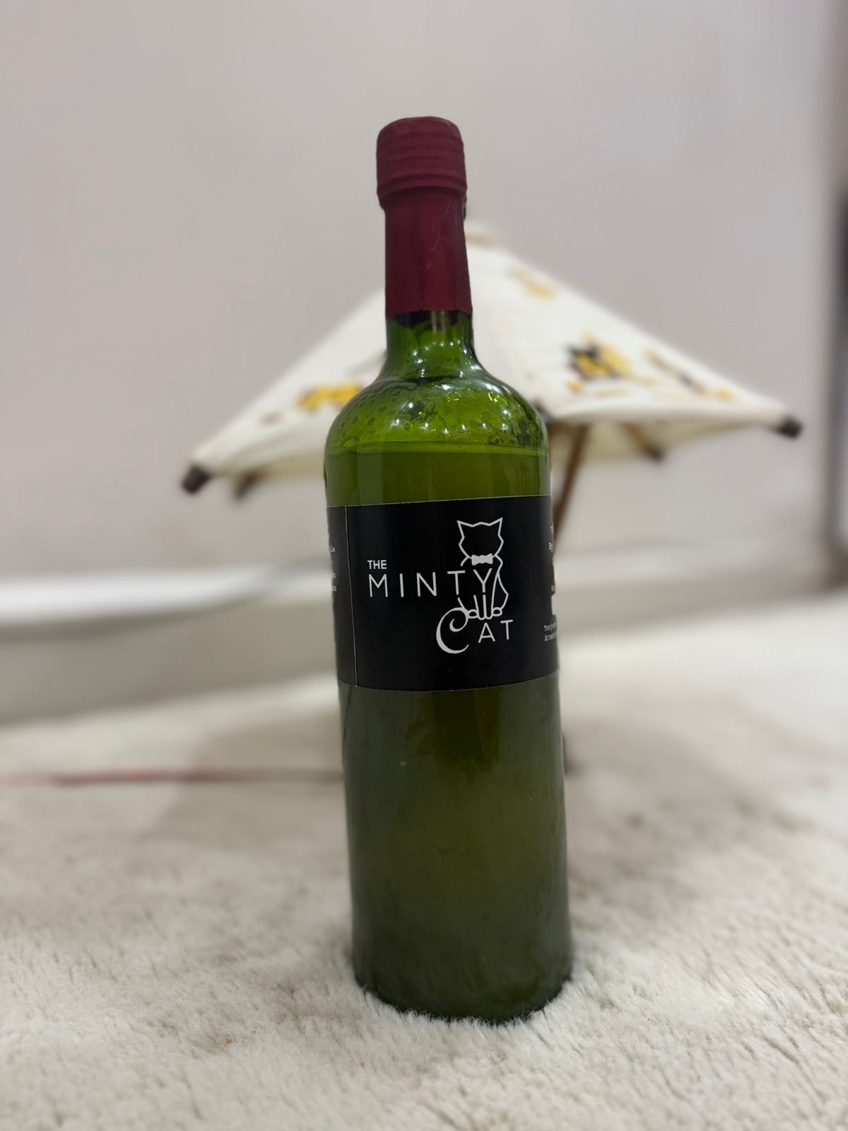 The Minty Cat Ginger Beer bottles showcase